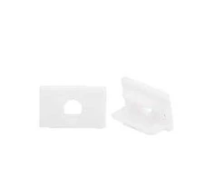 LED profilio VLT-XT-662 galinis dangtelis, spalva: balta, sidabro, antracito, juoda, aukso - Juoda