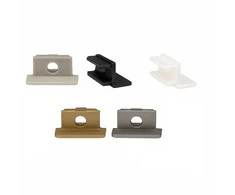 LED profilio VLT-XT-663 galinis dangtelis, spalva: balta, sidabro, antracito, juoda, aukso - Balta