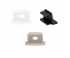 LED profilio VLT-XT-979 galinis dangtelis, spalva: balta, sidabro, juoda - Balta