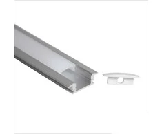 LED profilis su skaidriu sklaidytuvu, įleidžiamas P024 2000x24.5(17.5)x7mm