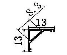 LED profilis VLT-XT-407, 3000mm, spalva: antracito