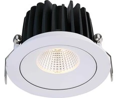 Lubinis šviestuvas FULL Dimeriuojamas Įleidžiamas reguliuojamas LED šviestuvas NOBLE R1038, 15W, 3000K, 24°, garantija 10 metų