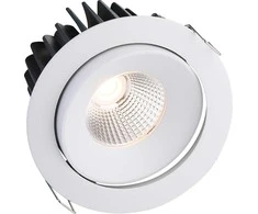 Lubinis šviestuvas FULL Dimeriuojamas Įleidžiamas LED šviestuvas NOBLE R1038, 15W, 3000K, 50°, garantija 10 metų