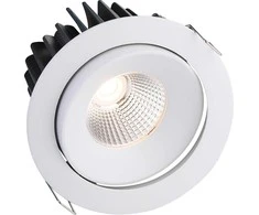 Lubinis šviestuvas FULL Dimeriuojamas Įleidžiamas reguliuojamas LED šviestuvas NOBLE R1038, 15W, 3000K, 24°, garantija 10 metų