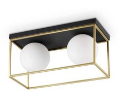 Lubinis šviestuvas Ideal Lux Ceiling lamp with 2 lights LINGOTTO, E14, chrome