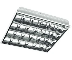 Lubinis šviestuvas IŠPARDAVIMAS, 4x18W T8 liuminescencinių lempų įleidžiamas šviestuvas 600x600mm, EVG, be lempų