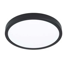 Lubinis šviestuvas LED panelė (SLIM) virštinkinė apvali juoda 24W, 3000K, IP44