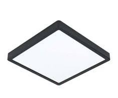 Lubinis šviestuvas LED panelė (SLIM) virštinkinė kvadratinė juoda 24W, 3000K, IP44
