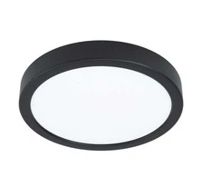 Lubinis šviestuvas LED panelė (SLIM) virštinkinė apvali juoda 18W, 3000K, IP44