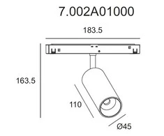 Pakabinamas šviestuvas KING Magnetinis šviestuvas IT, 12W, 3000K, šviesos kampas 60°, garantija 5 metai