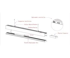 Pakabinamas šviestuvas Linijinis šviestuvas 40W, 4800lm, baltas