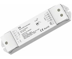 RGBW/RGB/CCT LED juostų valdymo sistemos radiobanginis imtuvas, 12 - 48V, 4x5A