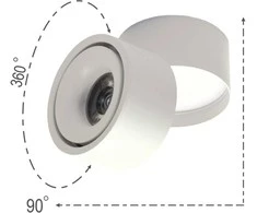 Sieninis šviestuvas Taškinis paviršinis LED šviestuvas 10W Baltas