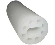 Silikoninis LED profilis D16 mm, spalva: balta