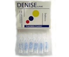 BIOPHARMA Plauko struktūrą atstatančios ampulės su placentos ekstraktu DENISE, 6x10 ml