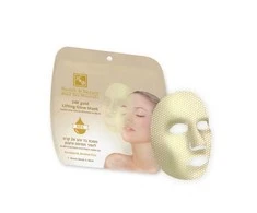 H&amp;B Kaukė veidui 24 K auksu, hialuronu, vitaminais A,B5,E, 18 ml