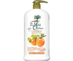 LE PETIT OLIVIER Abrikosų pieno dušo kremas, 750ml.