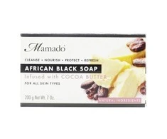 MAMADO Juodasis Afrikos muilas su kakava, 200 g