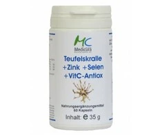 MEDICURA Maisto papildas Teufelskralle+Zink+Selen +Vit. C+Antiox, 60 kaps.