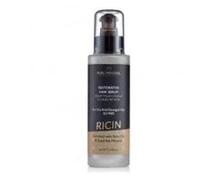 PURE MINERAL Serumas sausiems ir pažeistiems plaukams su ricinos aliejumi ir negyvosios jūros mineralais, 100 ml
