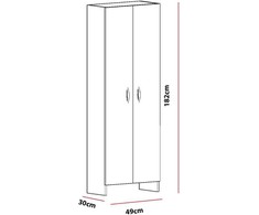 Kalune Design Curver WARDROBE KALUNEATLANTIS Baltas 30X49X182