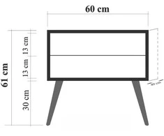 Asir Kalune Design Naktinis staliukas City Triangle