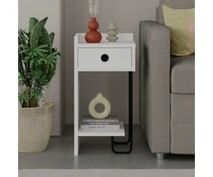Asir Kalune Design Naktinis staliukas Sirius Left - Baltas v2