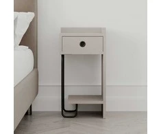 Kalune_Desig Naktinis staliukas Kalune Design Sirius Right, 30 x 32 x 61 cm, šviesiai ruda