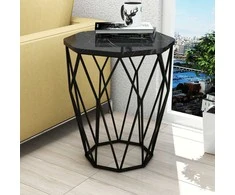 Kalune Design Šoninis staliukas Sofya - Juodas Marble