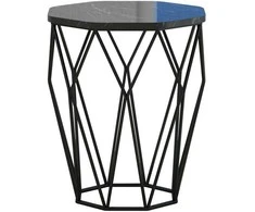Kalune Design Šoninis staliukas Sofya - Juodas Marble