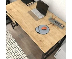 Asir Kalune Design Darbo stalas Kennesaw - Juodas, Oak