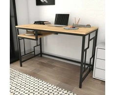 Asir Kalune Design Darbo stalas Kennesaw - Juodas, Oak