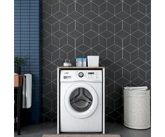 Kalune Desig CBNT FOR WASH MACH WHT/WALNUT 60X65X91.8 | Sourcing