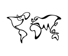 Mioli Decor Dekoratyvinis metalinis sienu priedas World Map 15