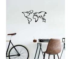 Mioli Decor Dekoratyvinis metalinis sienu priedas World Map 15