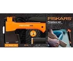 Fiskars rinkinys 1057913, kirvis + peilis + galąstuvas