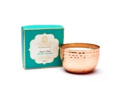 Song Of India Ajurvedinė augalinio vaško kvepianti žvakė indelyje Pitta Aqua Oud 2 Wick, 200g