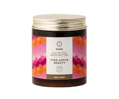 Ajurvedinis kūno sviestas Rožinė Lotus Beauty, Khadi, 250 ml