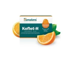 Himalaya Herbals Apelsinų skonio pastilės gerklei su medumi Koflet-H, Himalaya, 12vnt.