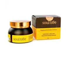 Atkuriantis veido kremas su ciberžole, amla ir brahmi SoulTree , 50g