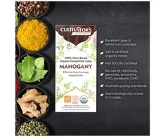 Augaliniai raudonmedžio spalvos plaukų dažai Mahogany, Cultivator's, 100g