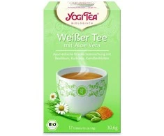 Baltoji arbata su alavijais Baltas Tea Aloe Vera, Yogi Tea, 17 pakelių