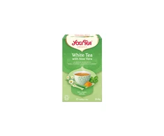 Baltoji arbata su alavijais Baltas Tea Aloe Vera, Yogi Tea, 17 pakelių