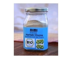Plaukuotojo viršūklio milteliai Haritaki, ekologiški, Nimi Ayurveda, 100g