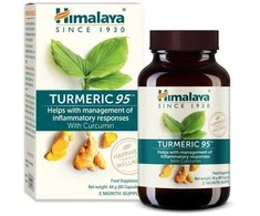 Himalaya Herbals Ciberžolė Turmeric 95 Organic, Himalaya, 60 kapsulių