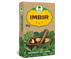 Imbiero šaknis, džiovinta malta, Dary Natury, 60g
