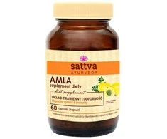 Indiškas lapainis Amla Amalaki, Sattva Ayurveda, 60 kapsulių