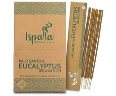 Ispalla Incense Peru Palo Santo smilkalų lazdelės Eucalyptus Relaxation, Ispalla, 10 vnt.