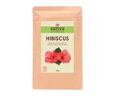 Kinrožių milteliai plaukams Hibiscus, Sattva Ayurveda, 70g