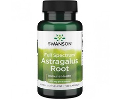 Kulkšnės šaknis Astragalus Root, Swanson, 470mcg, 100 kapsulių